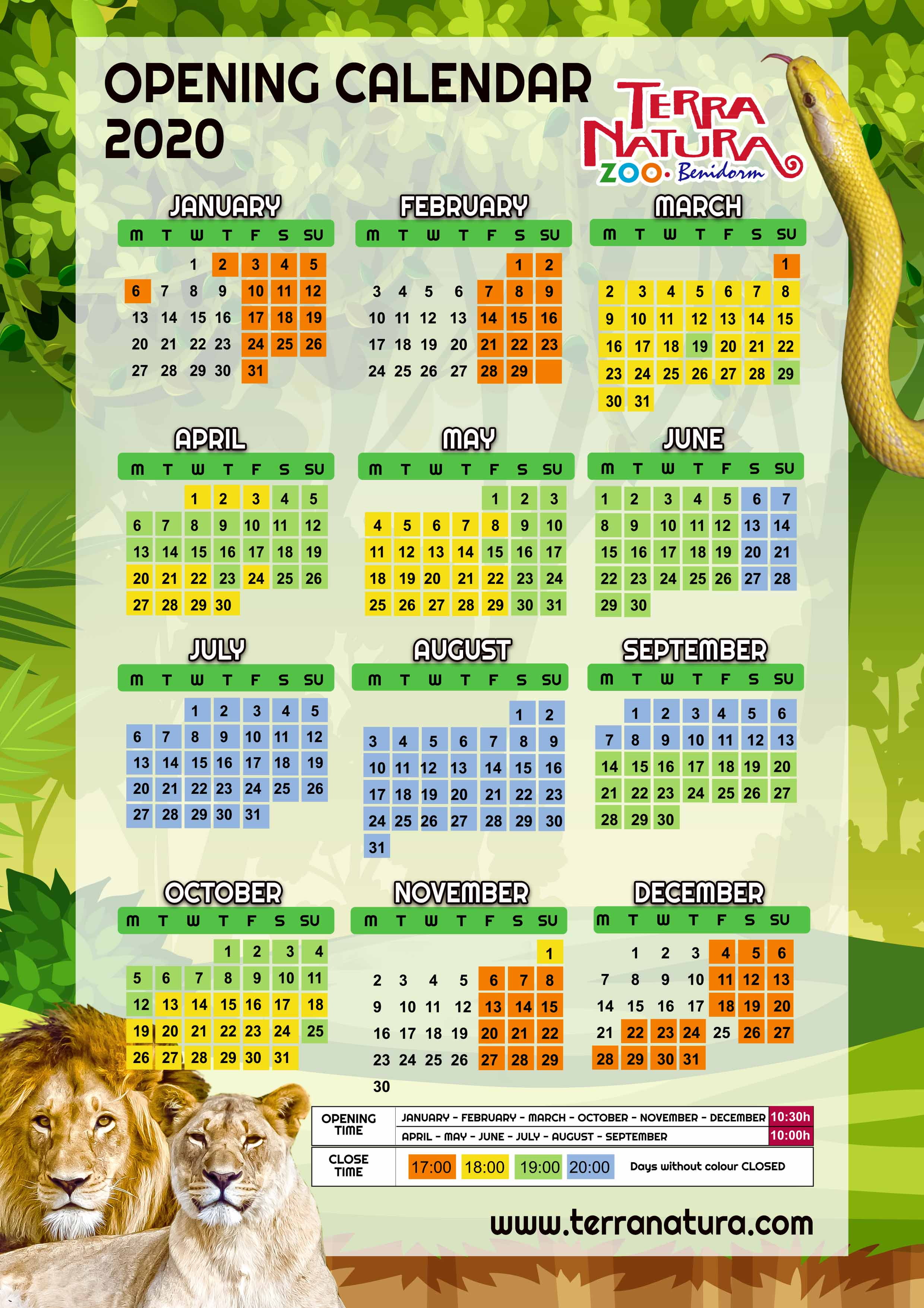 Terra Natura Benidorm Opening Dates Tickets Terra Natura Aqua Natura Benidorm Venta De Entradas calendario terra mitica 2021